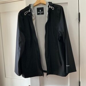 Size XXL black rain jacket